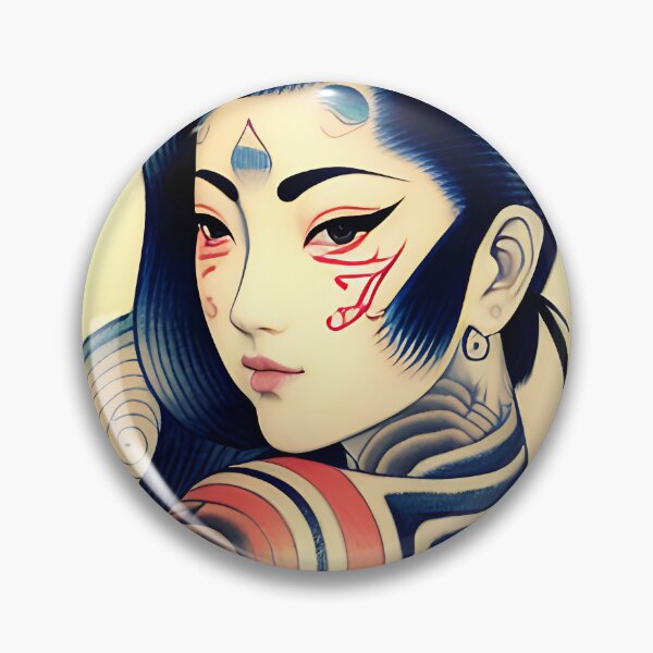 Item preview, Irezumi Woman ( Anime / Ukiyo-e / Traditional Japanese Art Influence ) designed and sold by Ellen Davis.
