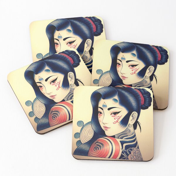 Item preview, Irezumi Woman ( Anime / Ukiyo-e / Traditional Japanese Art Influence ) designed and sold by Ellen Davis.