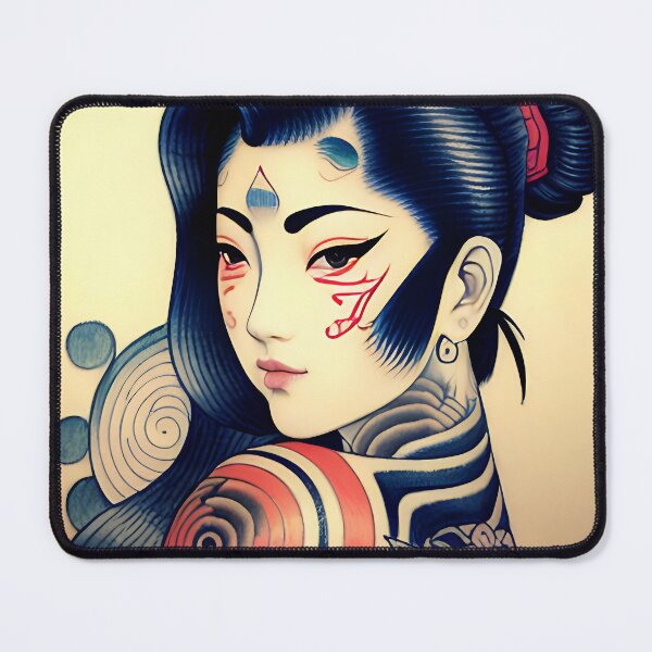 Item preview, Irezumi Woman ( Anime / Ukiyo-e / Traditional Japanese Art Influence ) designed and sold by Ellen Davis.