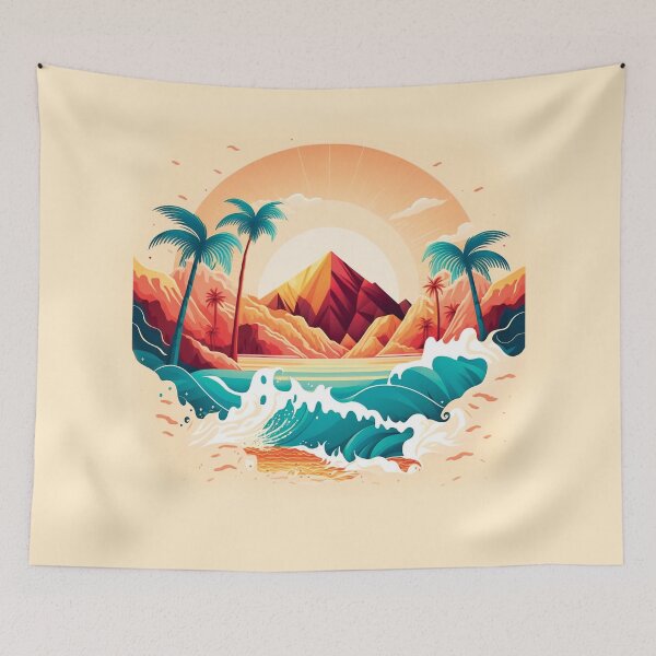 Item preview, Landscape ocean palm tree_gor#10 designed and sold by FunArt4You.