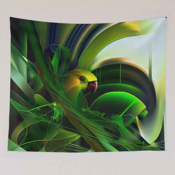 Item preview, Abstract cute parrot designed and sold by lokirick.