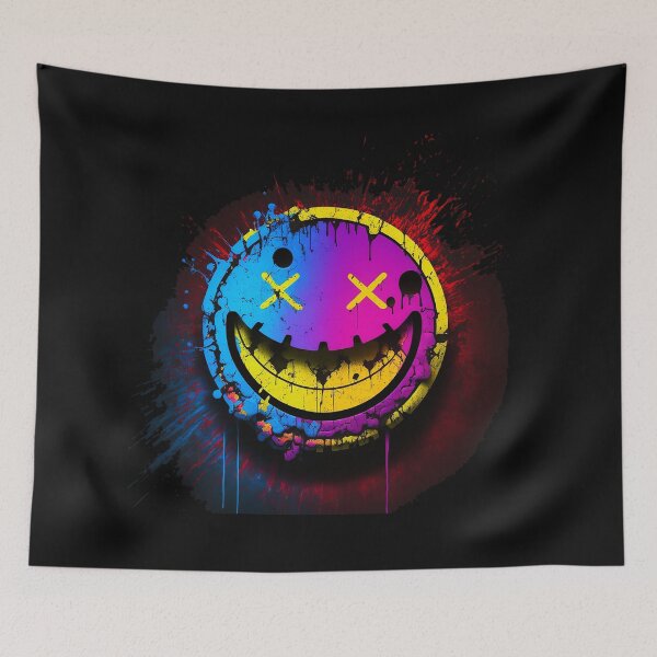 Item preview, Cyberpunk Grinning Face designed and sold by The-Fox-Hole.