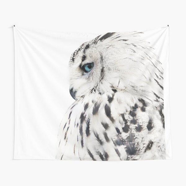 Item preview, White owl print, polar bird Scandinavian art designed and sold by Digital  Cloud.
