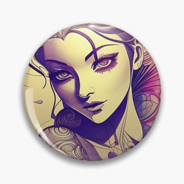 Item preview, Purple Ink Irezumi Woman ( Anime / Ukiyo-e / Traditional Japanese Art Influence ) designed and sold by Ellen Davis.