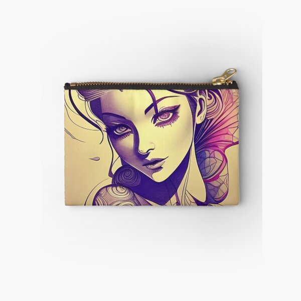 Item preview, Purple Ink Irezumi Woman ( Anime / Ukiyo-e / Traditional Japanese Art Influence ) designed and sold by Ellen Davis.