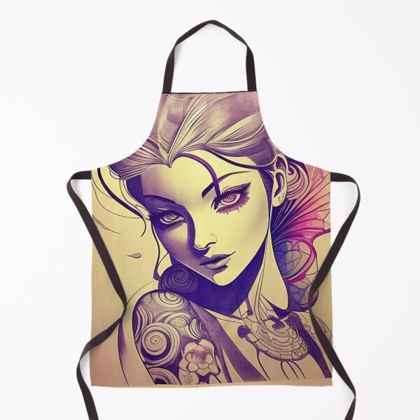 Item preview, Purple Ink Irezumi Woman ( Anime / Ukiyo-e / Traditional Japanese Art Influence ) designed and sold by Ellen Davis.