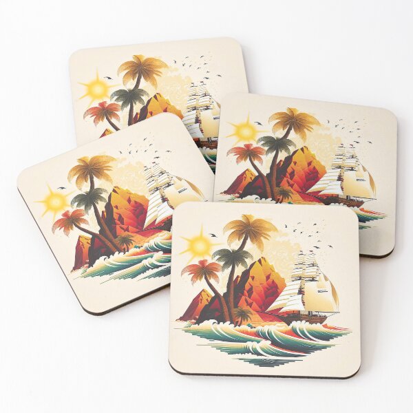 Item preview, Landscape ocean palm tree#6 designed and sold by FunArt4You.