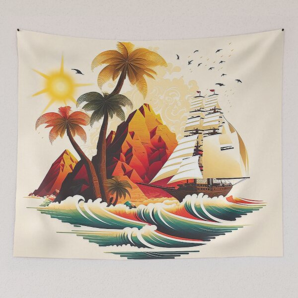 Item preview, Landscape ocean palm tree#6 designed and sold by FunArt4You.