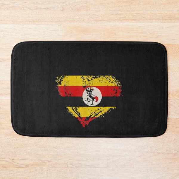 Item preview, Vintage Uganda Heart Shape Flag designed and sold by nrackpenra.