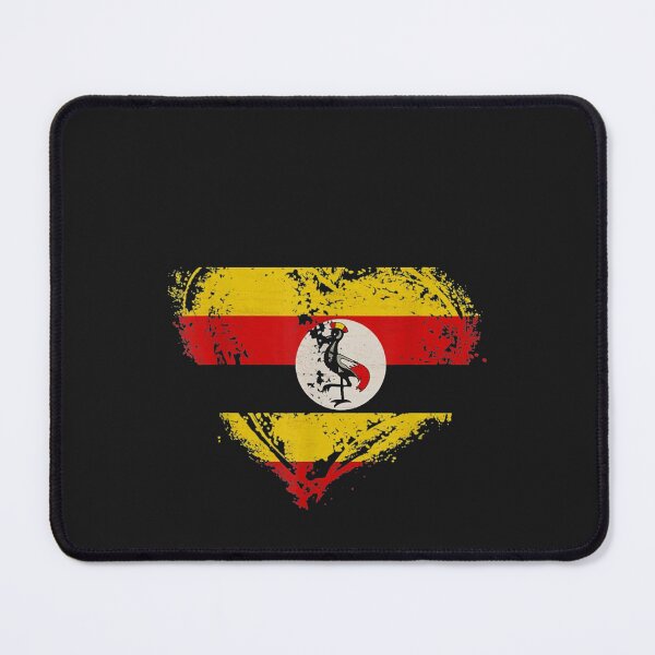 Item preview, Vintage Uganda Heart Shape Flag designed and sold by nrackpenra.