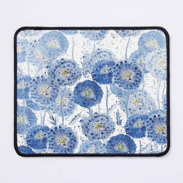 Item preview, indigo dandelion pattern  designed and sold by ColorandColor.