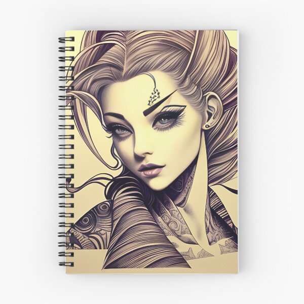 Item preview, Ink Irezumi Woman ( Anime / Ukiyo-e / Traditional Japanese Art Influence ) designed and sold by Ellen Davis.