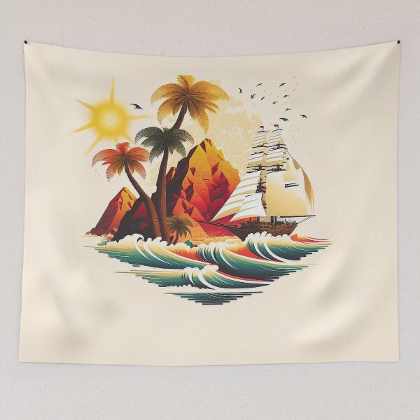 Item preview, Landscape ocean palm tree_gor#6 designed and sold by FunArt4You.