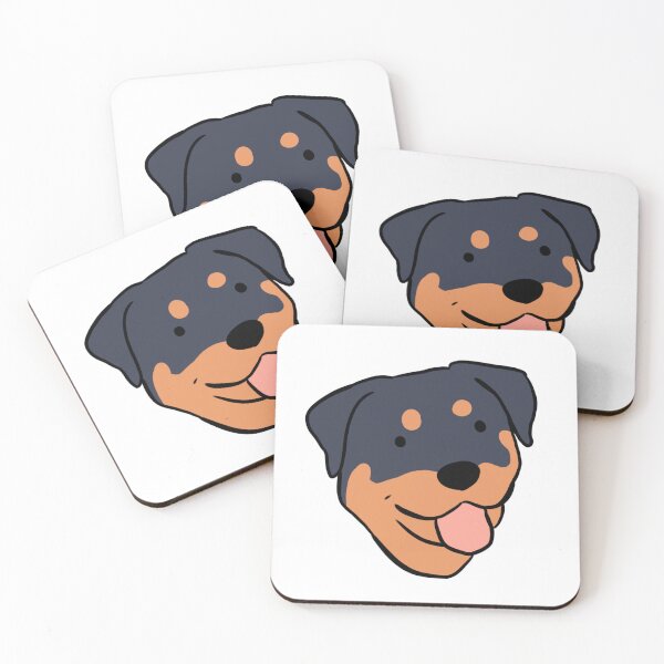 Item preview, Cute rottweiler face illustration  designed and sold by Yarafantasyart.