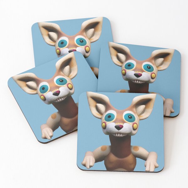 Item preview, Coyote alebrije, AI art designed and sold by Dendros-Studio.