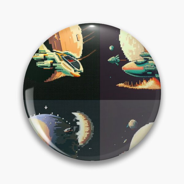 Item preview, Spaceship, pixel art designed and sold by jsebouvi.