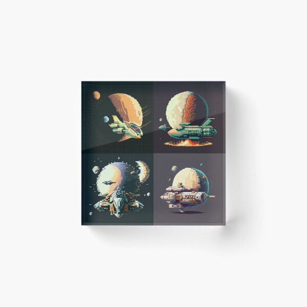 Item preview, Spaceship, pixel art designed and sold by jsebouvi.