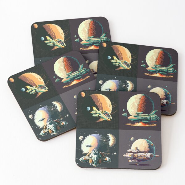 Item preview, Spaceship, pixel art designed and sold by jsebouvi.