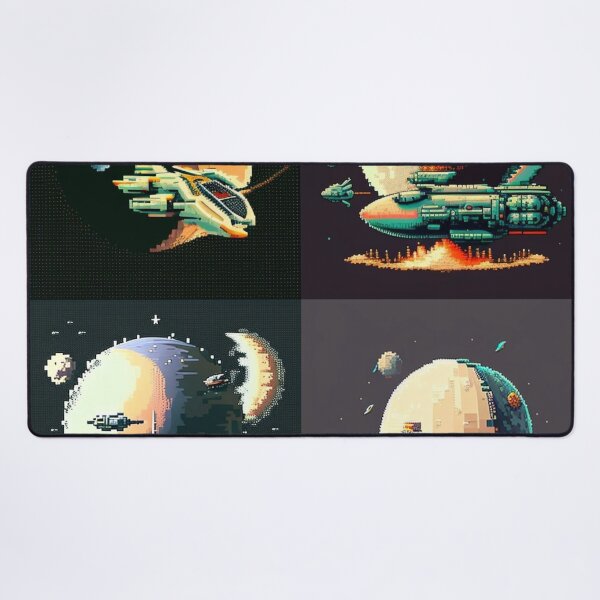 Item preview, Spaceship, pixel art designed and sold by jsebouvi.