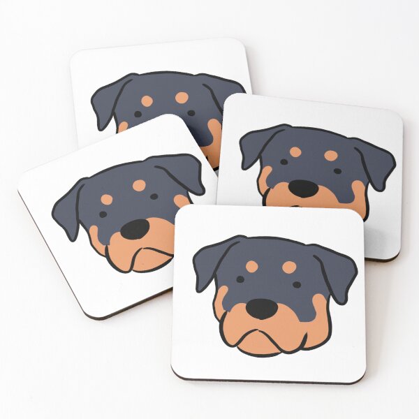 Item preview, Cute rottweiler face illustration  designed and sold by Yarafantasyart.