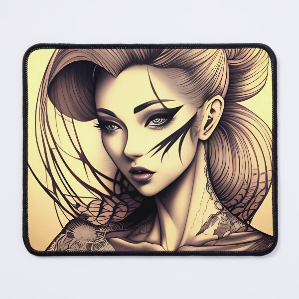 Item preview, Ink Irezumi Woman ( Anime / Ukiyo-e / Traditional Japanese Art Influence ) designed and sold by Ellen Davis.