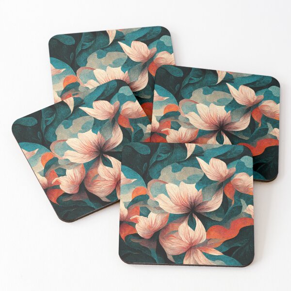 Item preview, painted abstract floral pattern  designed and sold by sSupernovas001.
