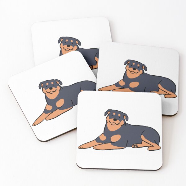 Item preview, Cute rottweiler illustration  designed and sold by Yarafantasyart.