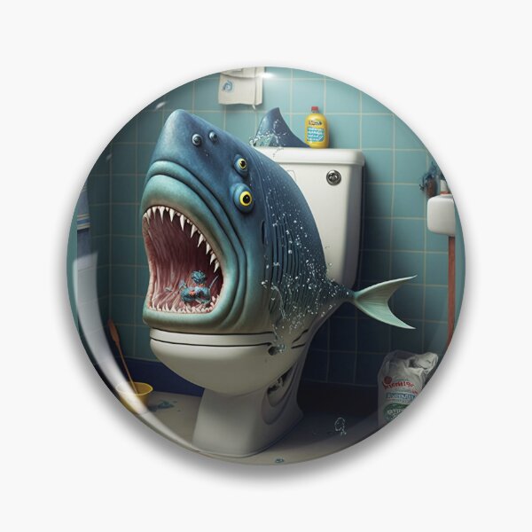 Item preview, never feel safe on the toilet! designed and sold by EnjoyDigitalArt.