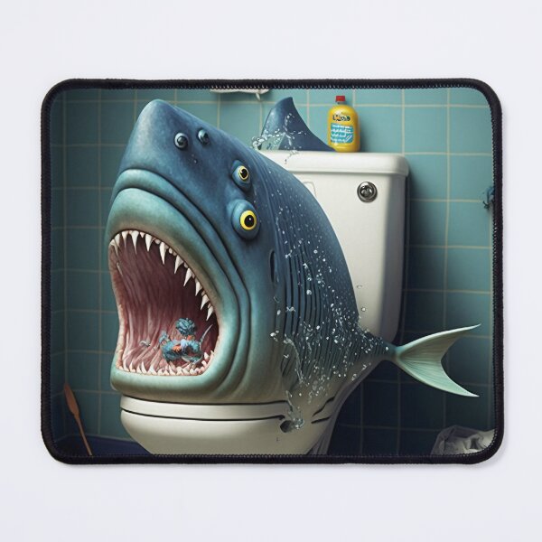 Item preview, never feel safe on the toilet! designed and sold by EnjoyDigitalArt.