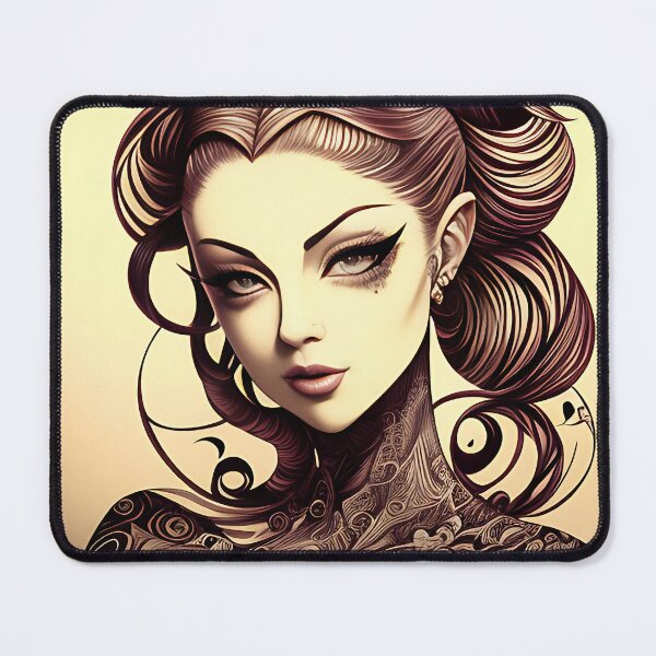 Item preview, Ink Irezumi Woman ( Anime / Ukiyo-e / Traditional Japanese Art Influence ) designed and sold by Ellen Davis.
