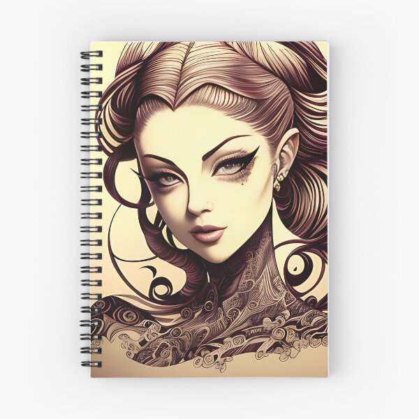 Item preview, Ink Irezumi Woman ( Anime / Ukiyo-e / Traditional Japanese Art Influence ) designed and sold by Ellen Davis.