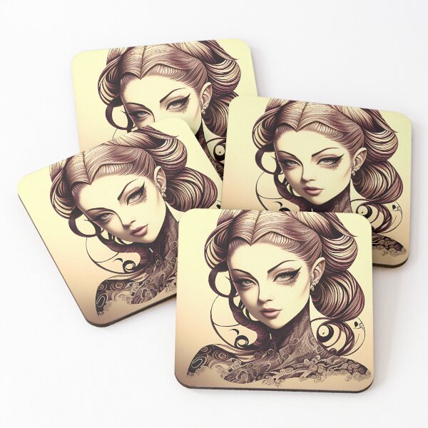 Item preview, Ink Irezumi Woman ( Anime / Ukiyo-e / Traditional Japanese Art Influence ) designed and sold by Ellen Davis.