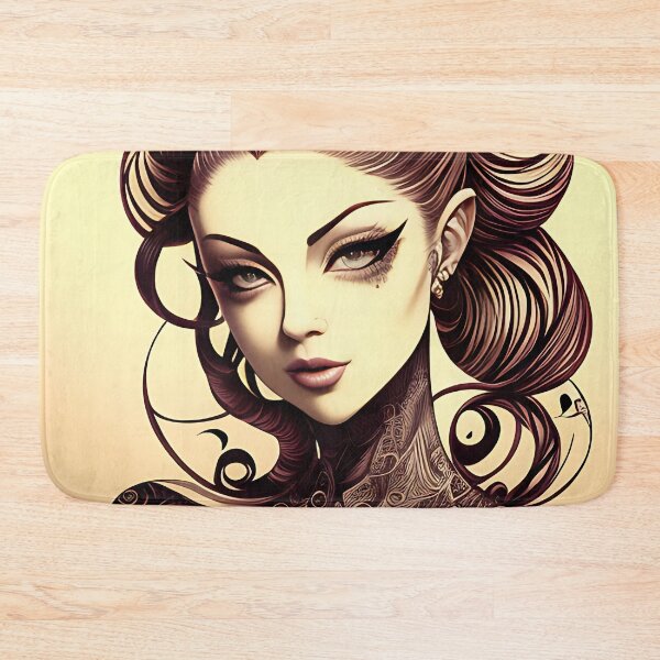 Item preview, Ink Irezumi Woman ( Anime / Ukiyo-e / Traditional Japanese Art Influence ) designed and sold by Ellen Davis.