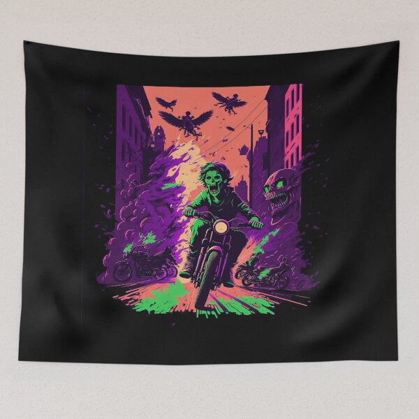 Item preview, Biking Zombie Apocalypse  designed and sold by The-Fox-Hole.