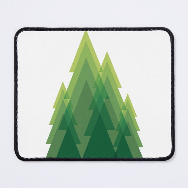 Item preview, Geometric mountains and trees designed and sold by Yanmos.