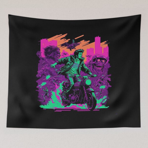 Item preview, Biking Zombie Apocalypse  designed and sold by The-Fox-Hole.