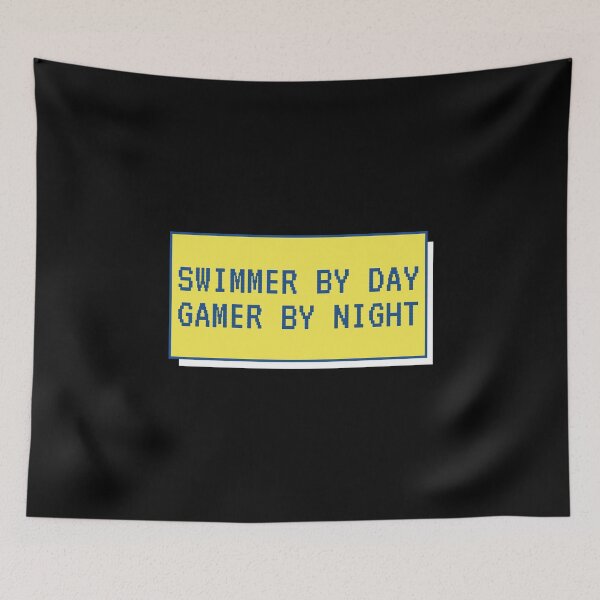 Item preview, Swimmer By Day Gamer By Night designed and sold by millycute.