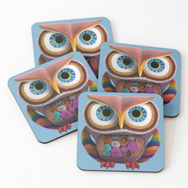 Item preview, Owl alebrije, AI art designed and sold by Dendros-Studio.