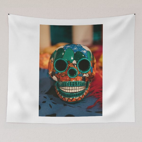 Item preview, ' Scary Colourful Skull ' Design Is Designed By Harshly For Redbubble Users  designed and sold by Harshly.