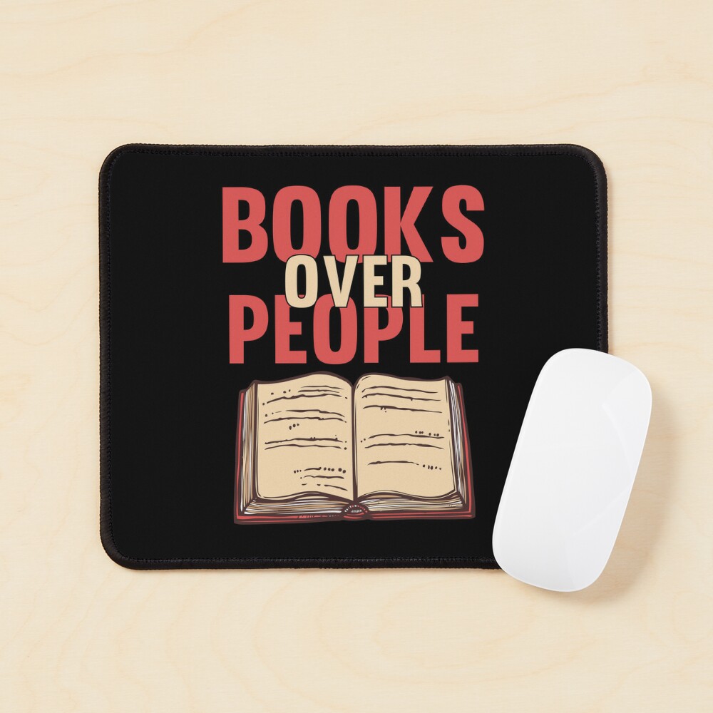 Books Over People,funny Books Lover,Funny Literature,funny Reading Poster  for Sale by adnane4off