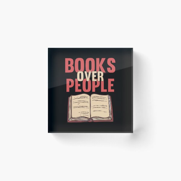 Item preview, Books Over People,funny Books Lover,Funny Literature,funny Reading designed and sold by adnane4off.