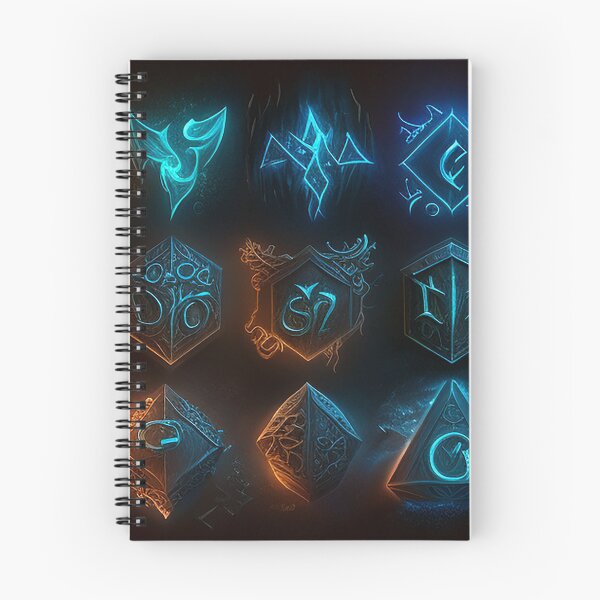 Item preview, 8K Fantasy Mythical Glowing Runes: Enchant Your Collection designed and sold by Zovermind.