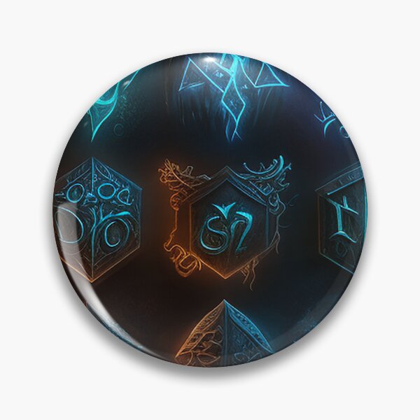 Item preview, 8K Fantasy Mythical Glowing Runes: Enchant Your Collection designed and sold by Zovermind.