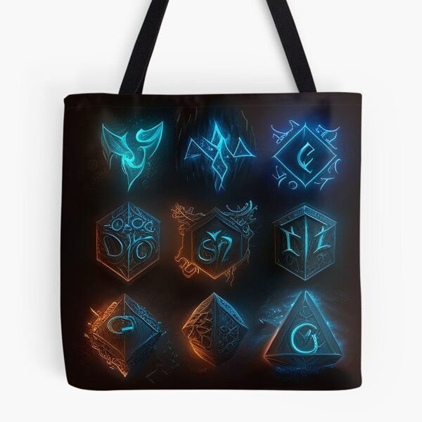Item preview, 8K Fantasy Mythical Glowing Runes: Enchant Your Collection designed and sold by Zovermind.