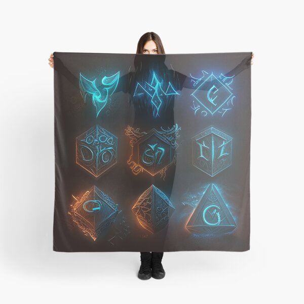 Item preview, 8K Fantasy Mythical Glowing Runes: Enchant Your Collection designed and sold by Zovermind.