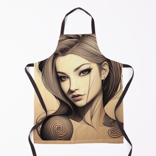 Item preview, Pencil Drawing of Woman ( Anime / Ukiyo-e / Traditional Japanese Art Influence ) designed and sold by Ellen Davis.