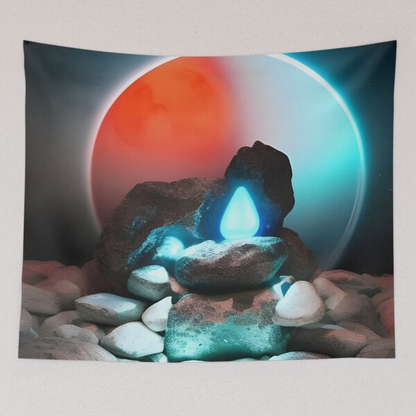 Item preview, moonlit rocks artificial intelligence designed and sold by megadrina.