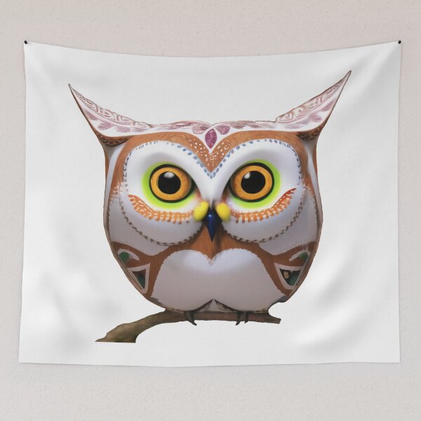 Item preview, Owl alebrije, AI art designed and sold by Dendros-Studio.