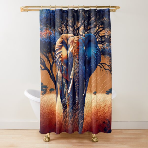 African Art Shower Curtains for Sale