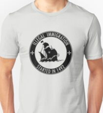 Illegal Immigration Started in 1492 Slim Fit T-Shirt